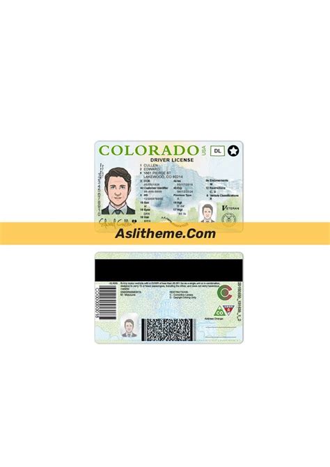 Colorado Driver License Psd Template In 2022 Psd Templates Photo