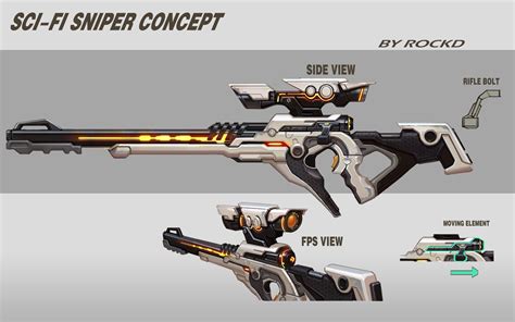 Sci Fi Sniper Rifle Concept Art