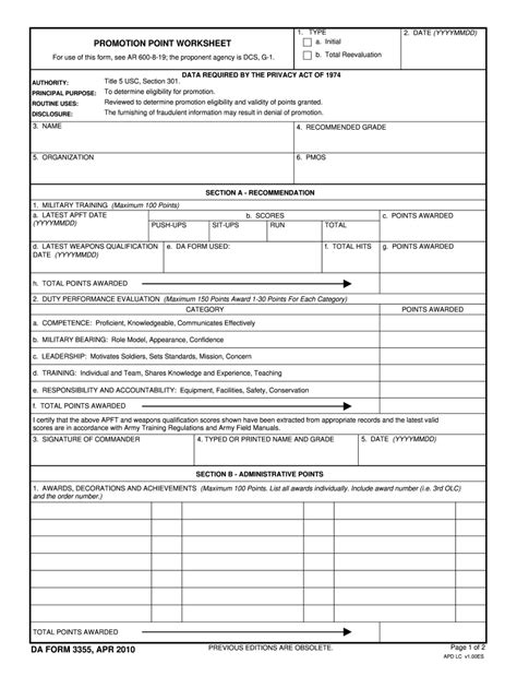 Da 3355 Fill And Sign Printable Template Online Us Legal Forms