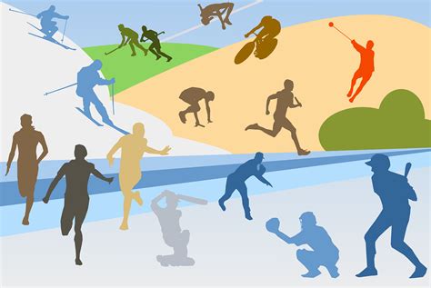 Des Sports Athlétisme Collage Images Vectorielles Gratuites Sur