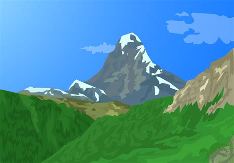 Alps Matterhorn Switzerland Mountains 158125 Vector Art At Vecteezy