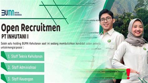 Maybe you would like to learn more about one of these? LOKER BUMN Terbaru September 2020, Lowongan Kerja BUMN 2020 di PT Inhutani 1 | Loker SMA Hingga ...