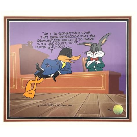 chuck jones bugs bunny and daffy duck courtroom mutualart