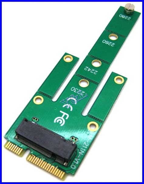 NGFF M 2 B Key SATA Based SSD To MSATA Mini PCI E Male Adapter