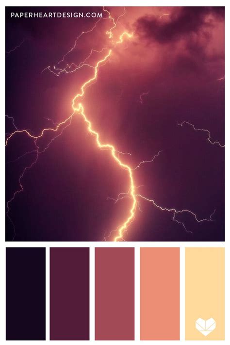 Color Palette Thunderstruck — Paper Heart Design Purple Color