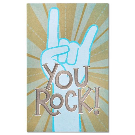 American Greetings You Rock Congratulations Card With Foil Walmart