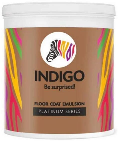 Indigo Platinum Series Floor Coat Emulsion Paint Packaging Size 10l