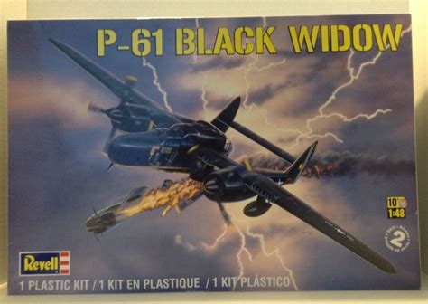 Revell P Black Widow Scale Airplane Model Kit Military