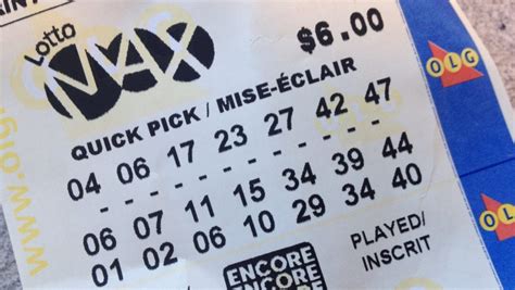 One Winning Ticket In Fridays 55 Million Lotto Max Jackpot