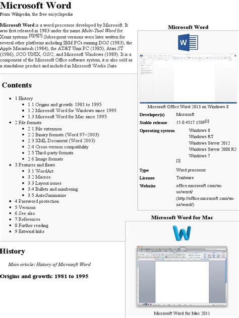 Microsoft Word Wikipedia The Free Encyclopedia Pdf Microsoft
