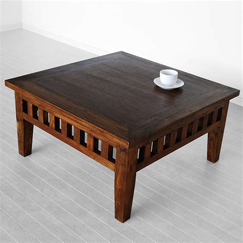 Square Coffee Table Indoor Teak Furniture