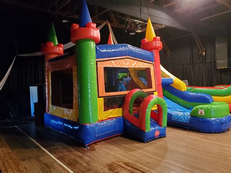 Retro Bounce House Combo Dry Just A Jumpin Rentals And Events Water