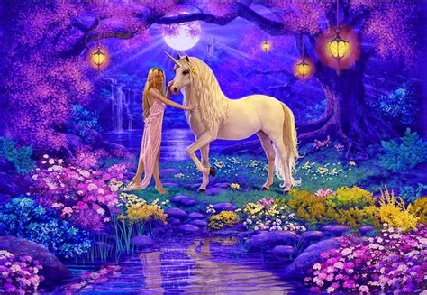 201410princess With Unicorn Horse Fairy