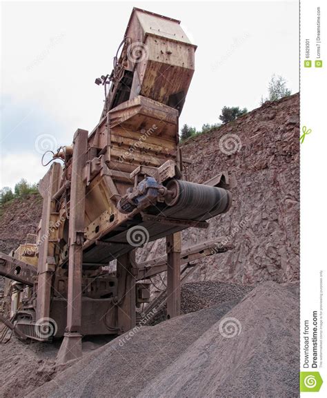 Stone Crusher In Porphyry Surface Mine Hdr Image Stock Image Image