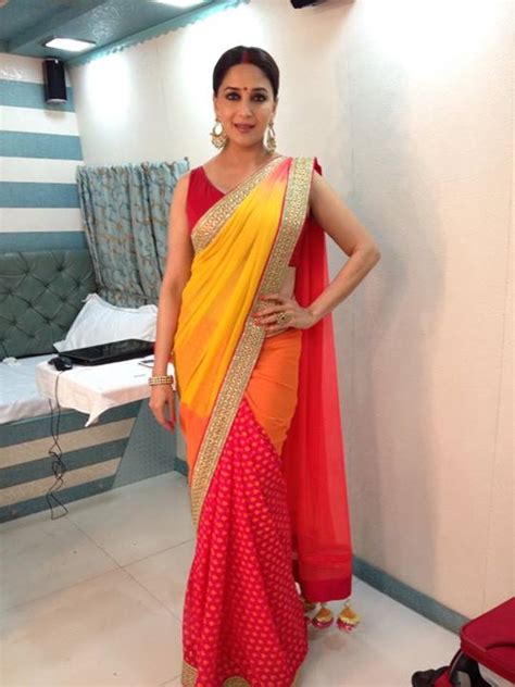 Madhuri Dixits Sexiest Saree Looks