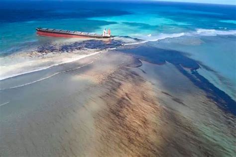 Tanker That Caused Mauritius Oil Spill Splits In Two Sending More