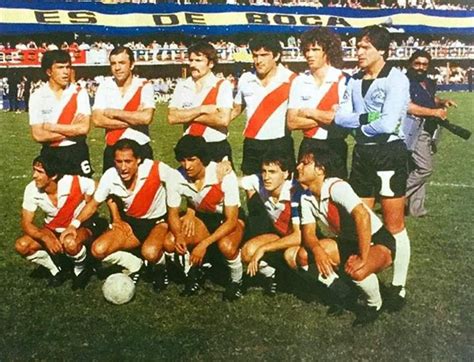 River Plate 1980 Em Pé Da Esquerda Para A Direita Passarella Merlo Saporiti Pavoni