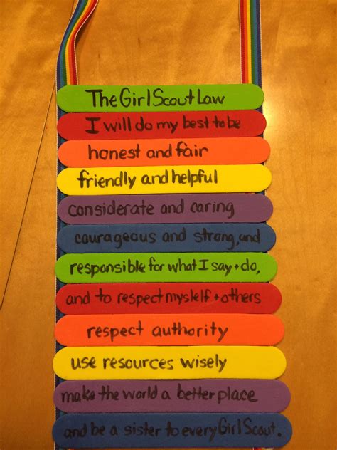 Looking For Ways To Help Your Girls Memorize The Girl Scout Law Try