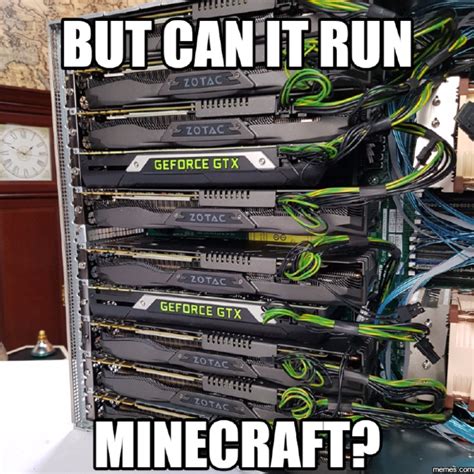 Can It Run Minecraft But Can It Run Crysis Know Your Meme