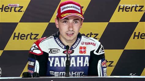 Jorge Lorenzo Interview After The Silverstone Circuit Youtube