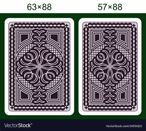 Playing Card Back Side Royalty Free Vector Image
