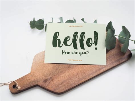 Find & download free graphic resources for mockup. Invitation Card Mockup | Free Mockup