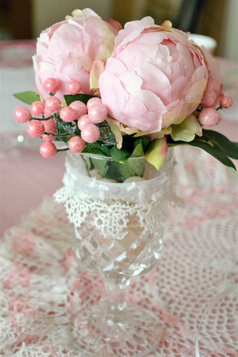 Jennelise Tea Party Beautiful Flowers Pink Cottage