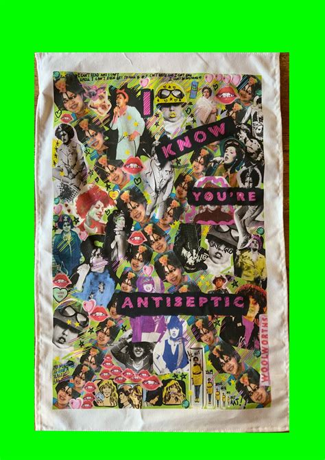 poly styrene x ray spex post punk tea towel fanmade art etsy