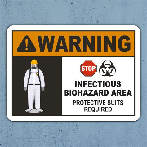Warning Infectious Biohazard Area Sign Claim Your 10 Discount