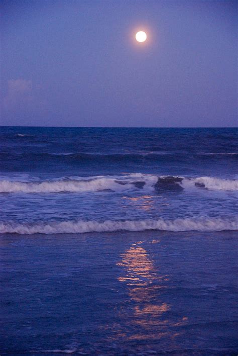 Moon Photograph Full Moon Over The Ocean By Susanne Van Hulst