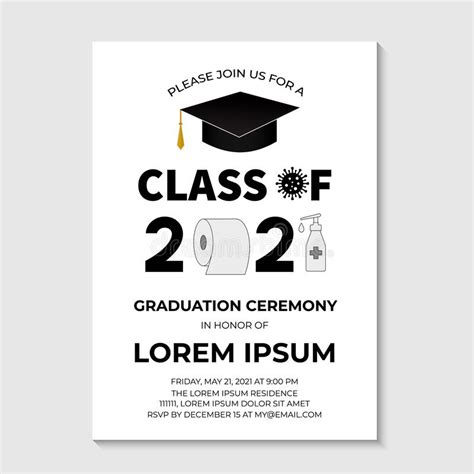 Graduation Virtual Invitation Class Of 2021 Digital Invitation For