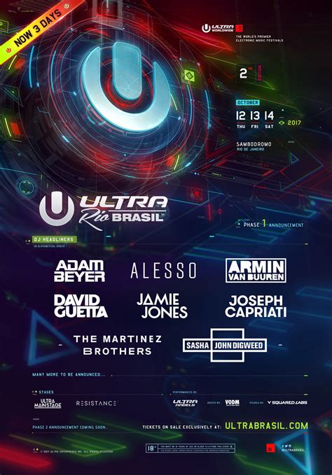 Ultra Brasil Reveals Phase One Lineup Ultra Music Festival