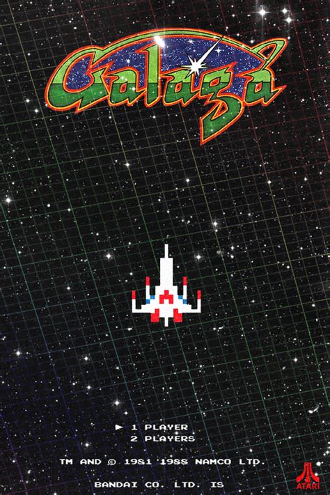 Galaga Revive Atari Magnum O Videojuegos Retro Póster Gráfico