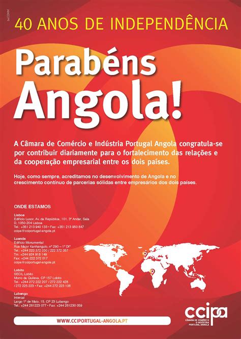 Ccipa Celebra Independência Com Angola Ccipa