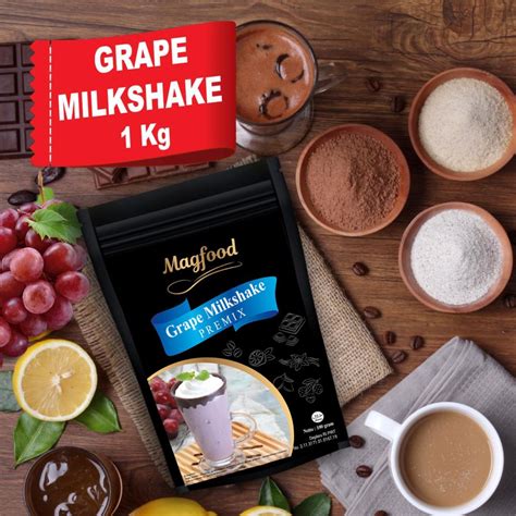 Magfood Grape Milkshake Premix Kemasan 1 Kg Magfood