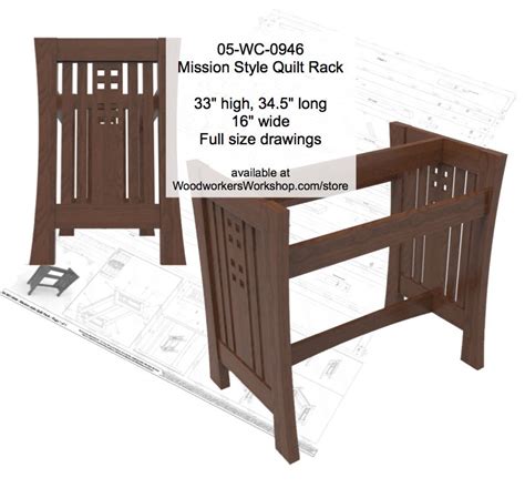 Maybe you would like to learn more about one of these? Mission style Quilt Rack Woodworking Plan ...