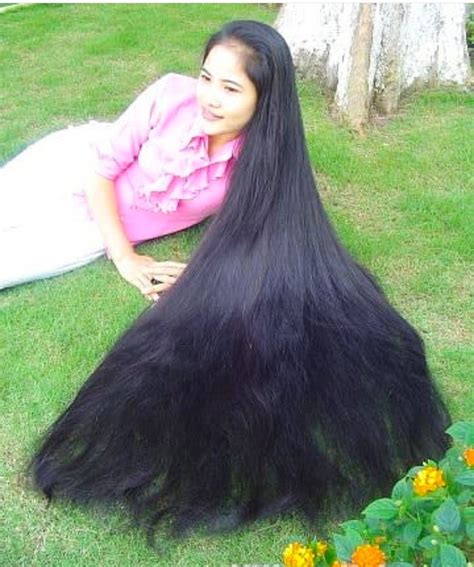 Pin By Sai On L H Woman Long Silky Hair Long Black Hair Really Long Hair
