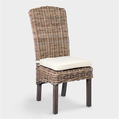 Shop for rattan dining chairs at cb2. Driftwood Rattan Dining Chairs with Cushion Set of 2 by ...