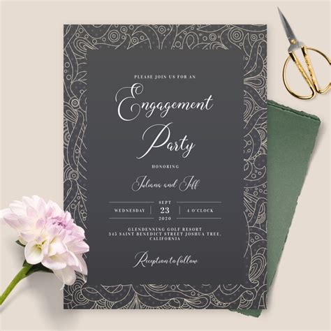 Engagement Party Invitations Download Or Print