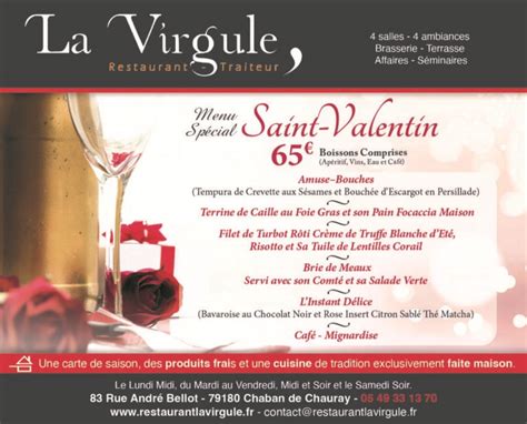 St Valentin Restaurant La Virgule