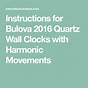 Bulova Wall Clock Manual