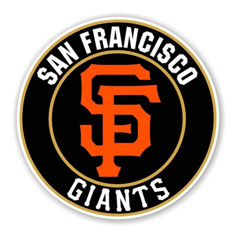 San Francisco Giants Round Decal Sticker Die Cut Etsy