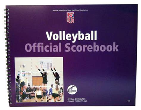 Official Nfhs Volleyball Scorebooks Volleyball Equipment And Gear
