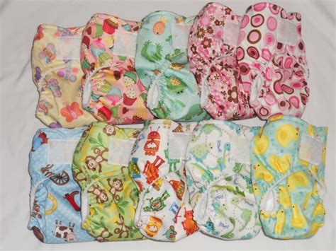 Cloth Diaper Set Of 10 Pcs W 10 Pcs Free Insert By Jonaboutique