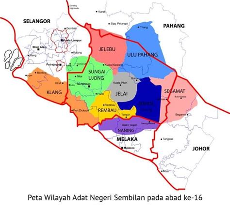 Negeri sembilan from mapcarta, the open map. A map of Negeri Sembilan as it was back in the 16th ...