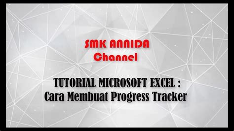 Cara Membuat Progress Tracker Dengan Checkbox Di Excel YouTube