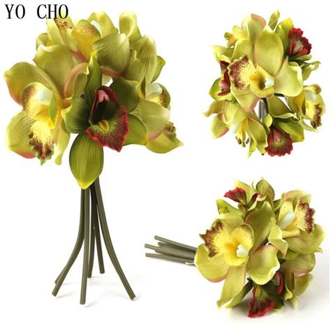 kunstbloemen 7 flower heads piece artificial orchid decoration flower silk flowers for home
