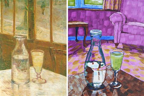 Still Life With Absinthe By Van Gogh 1887 And Anthony D Padgett 2017