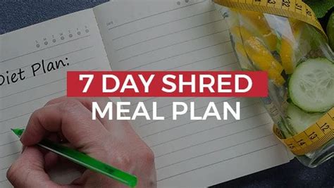 7 Day Shredding Meal Plan Extreme Transformation At Home Artofit