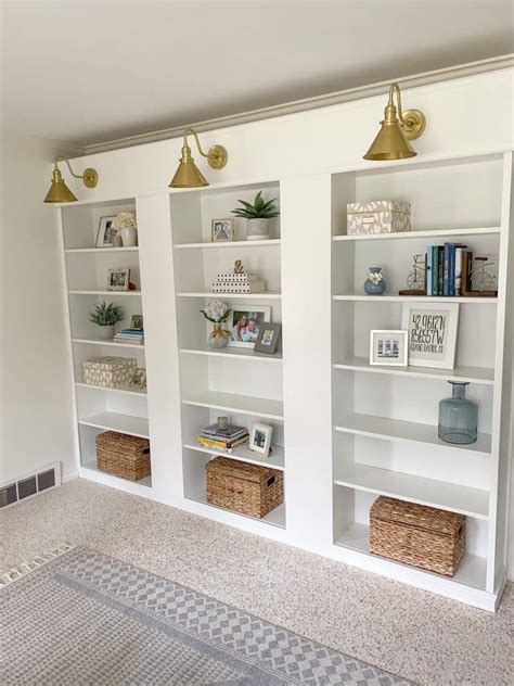 Ikea Billy Bookcase Hack Diy Built In Bookcase House Of Navy